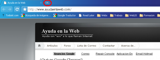 Como Abrir Una Pestaña Nueva En Google Chrome - Ayuda En La Web